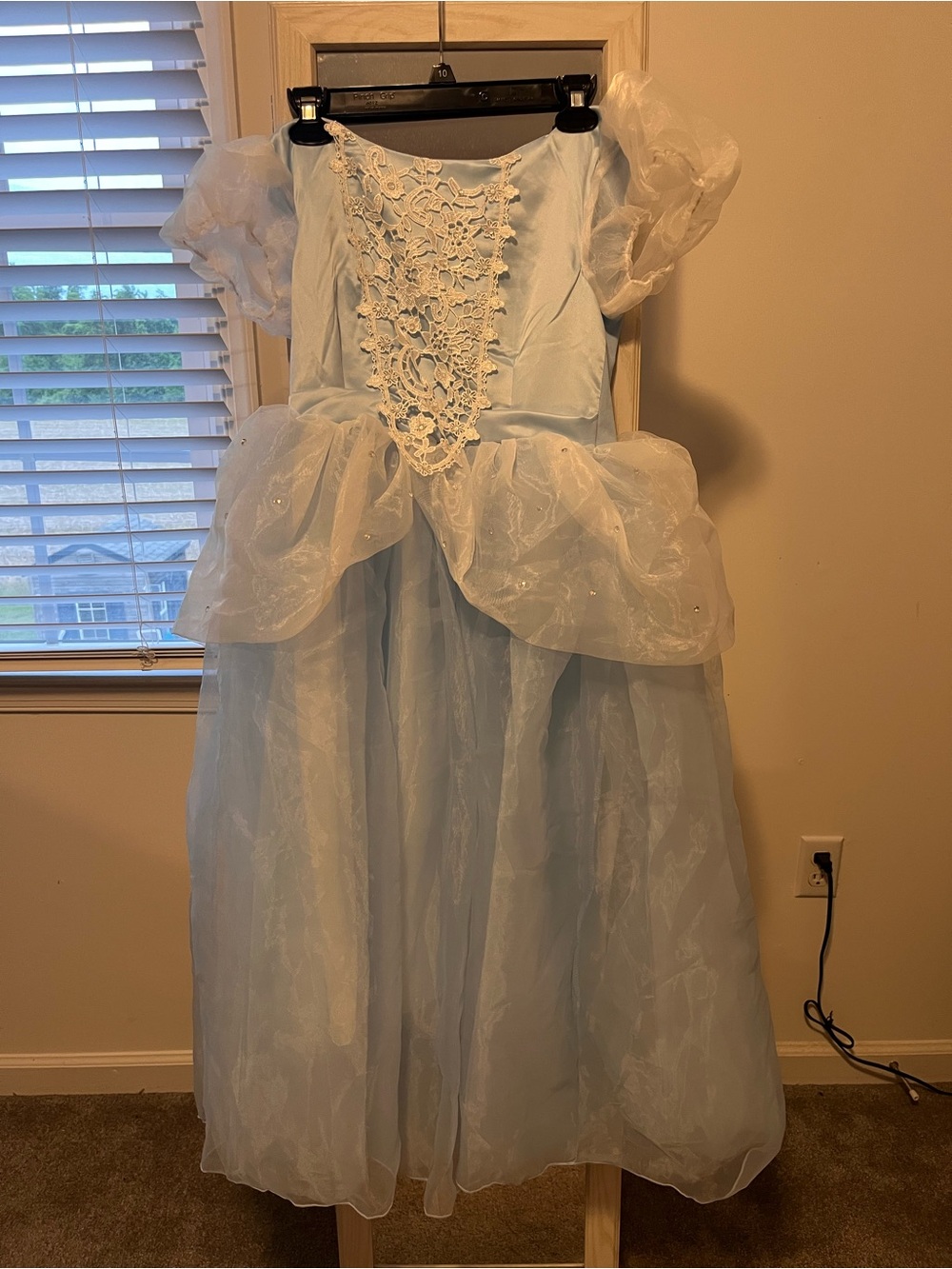 Light Blue Girls' Princess Costume Dress